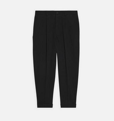 Black Ami Paris Carrot Oversized Pants | ami_IE280