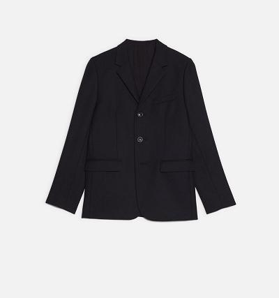 Black Ami Paris Three Buttons Jackets | ami_IE159