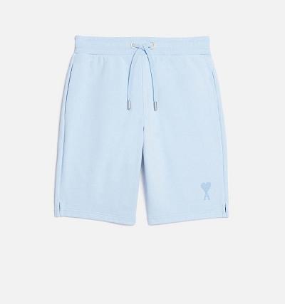 Blue Ami Paris Ami de Coeur Shorts | ami_IE627