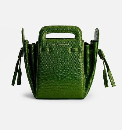 Green Ami Paris Bucket Accordéon Bags | ami_IE445