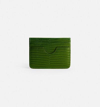 Green Ami Paris Card Holder Card Case | ami_IE350