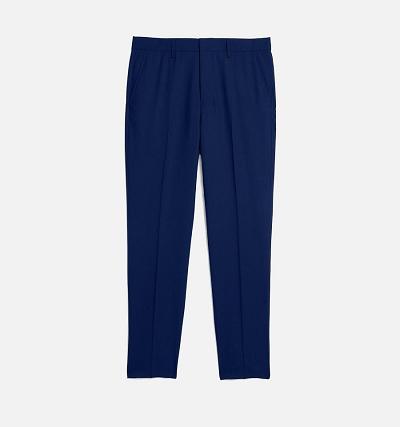 Navy Ami Paris Carott Fit Pants | ami_IE496