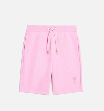 Pink Ami Paris Ami de Coeur Shorts | ami_IE475