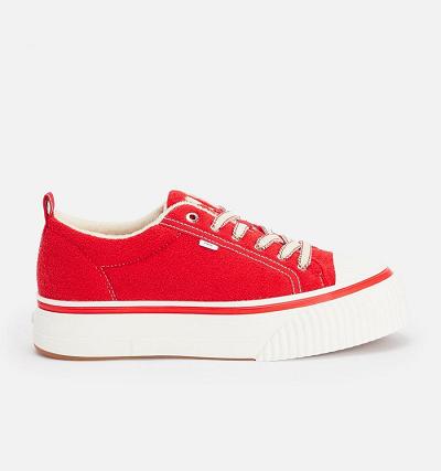 Red Ami Paris Low Top Ami 1980 Sneakers | ami_IE148