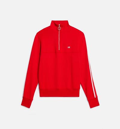 Red Ami Paris Sweatshirt Fly Sweatshirts | ami_IE241