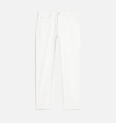 White Ami Paris Tapered Fit Denim | ami_IE279