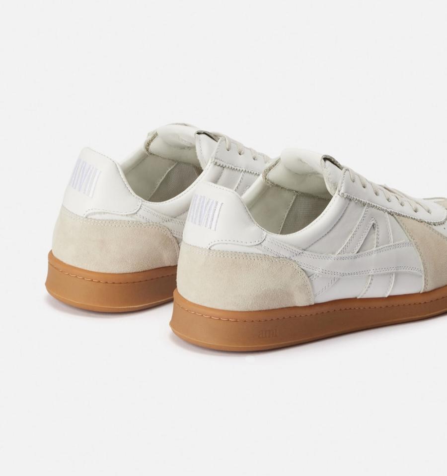 Beige Ami Paris Ami Tennis Sneakers | ami_IE348