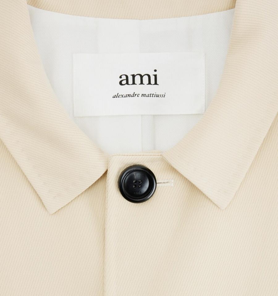 Beige Ami Paris Car Coats | ami_IE429