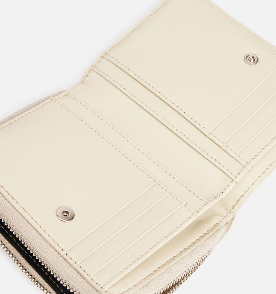 Beige Ami Paris Compact Wallets | ami_IE343