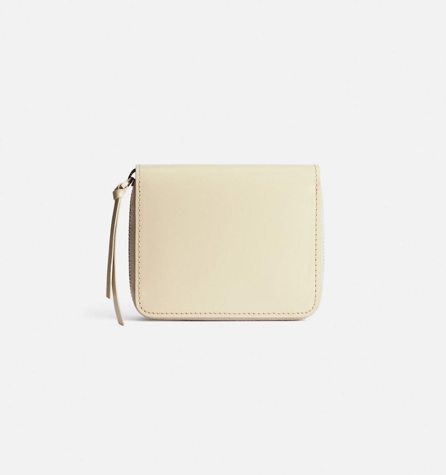 Beige Ami Paris Compact Wallets | ami_IE343