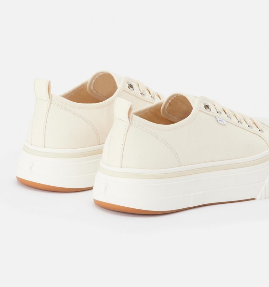 Beige Ami Paris Low Top Ami 1980 Sneakers | ami_IE506