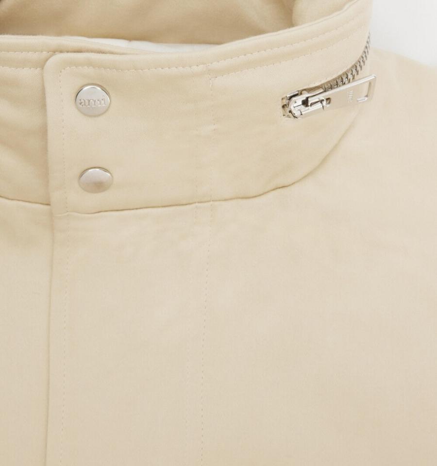 Beige Ami Paris Patched Pockets Jackets | ami_IE321