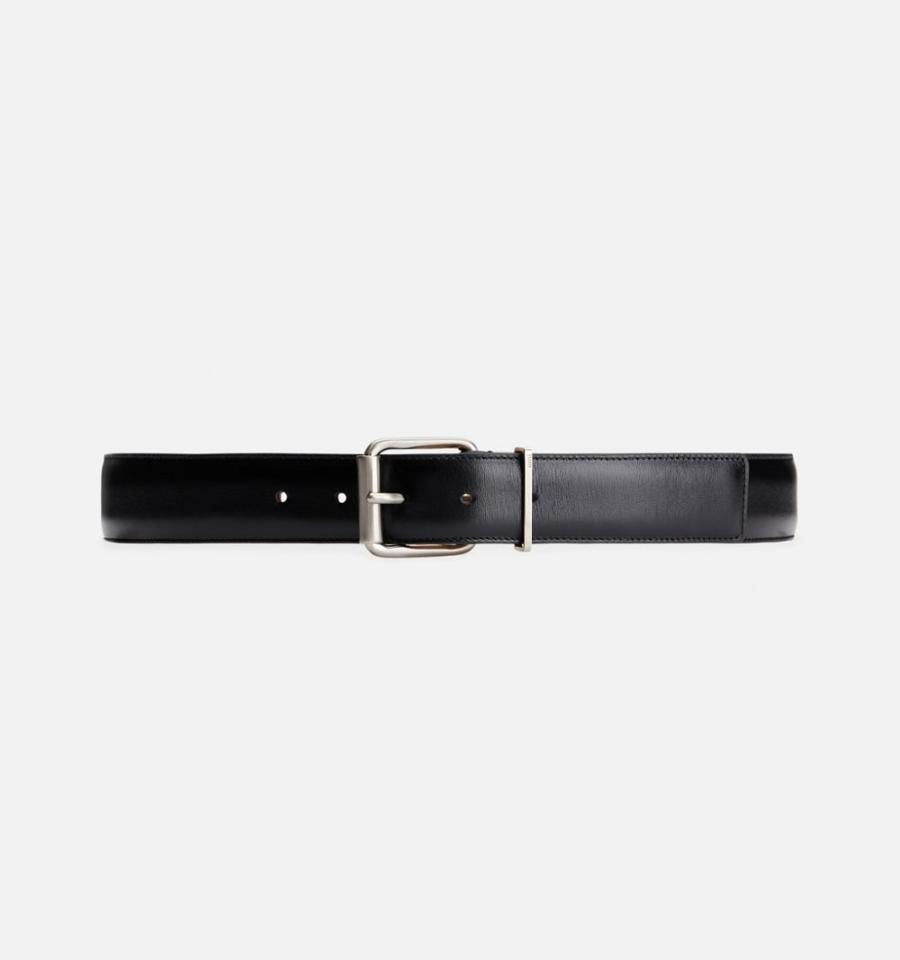 Black Ami Paris 35 Mm Belts | ami_IE210