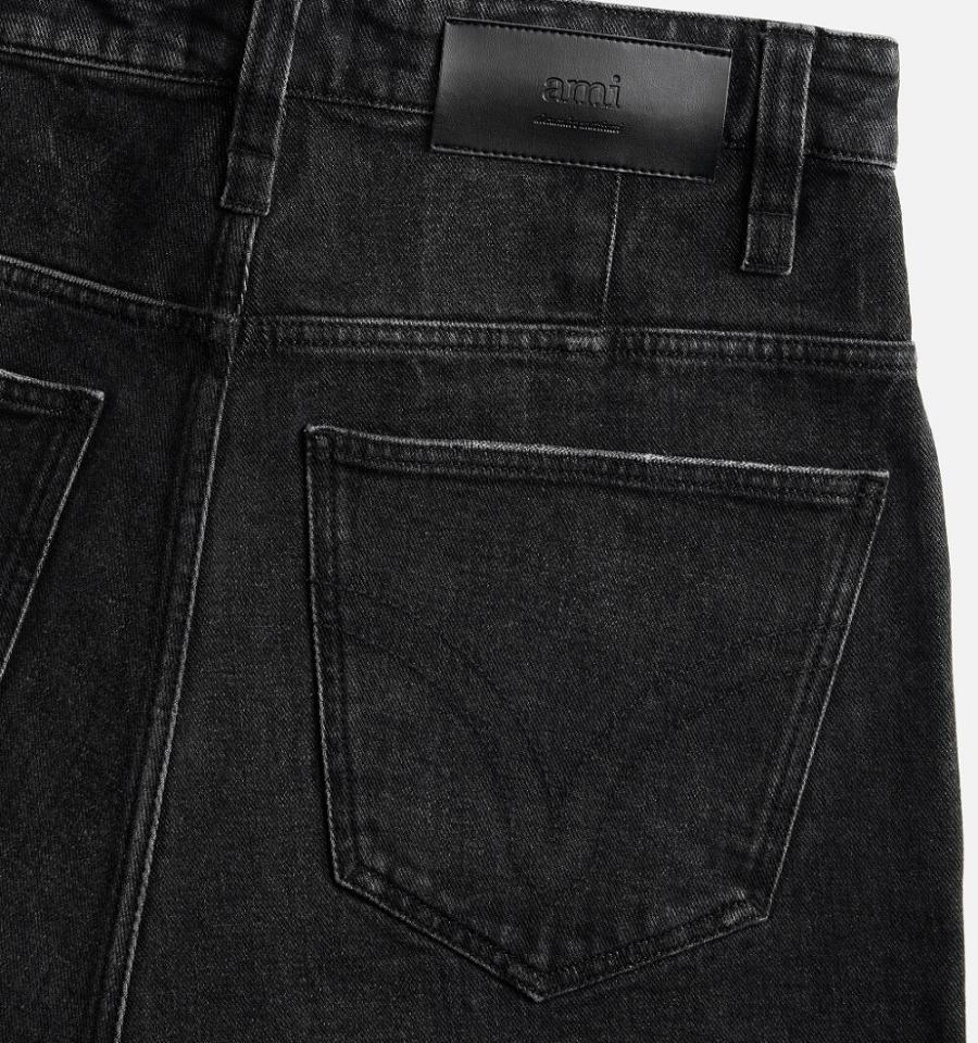 Black Ami Paris Alex Fit Jeans | ami_IE436