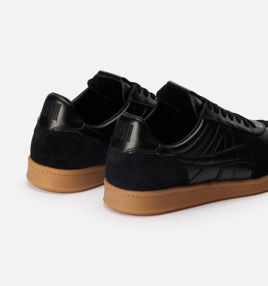 Black Ami Paris Ami Tennis Sneakers | ami_IE396