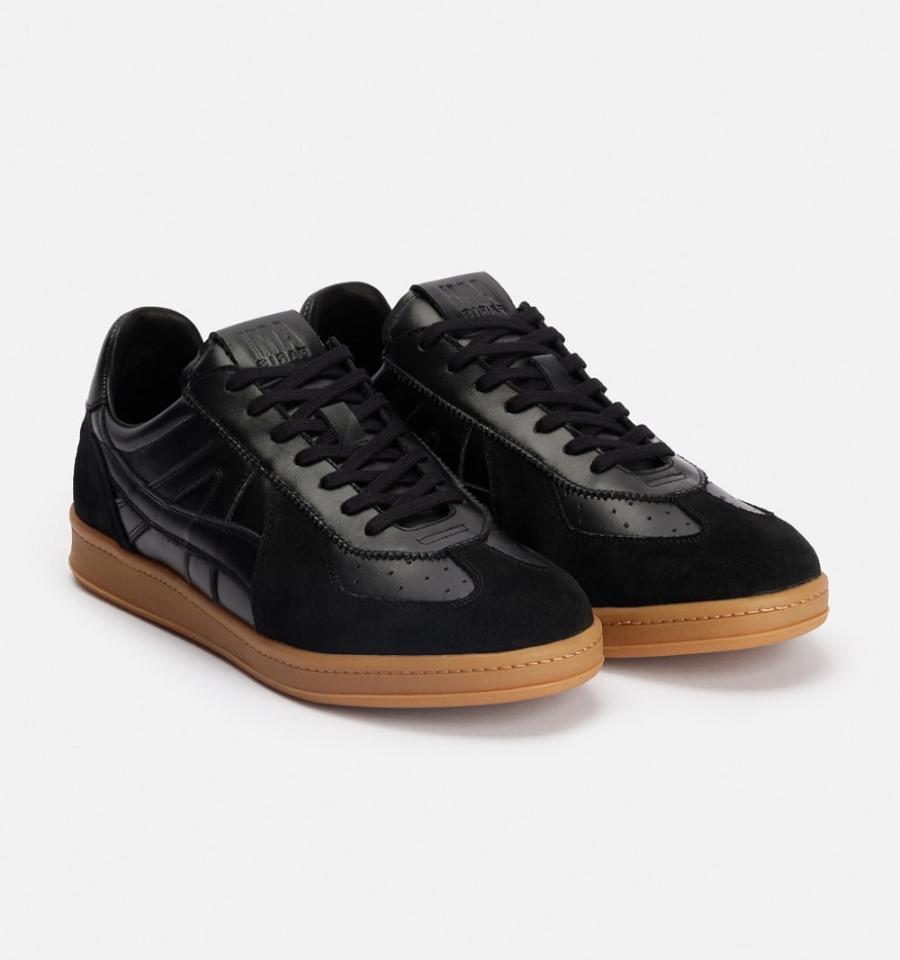 Black Ami Paris Ami Tennis Sneakers | ami_IE578