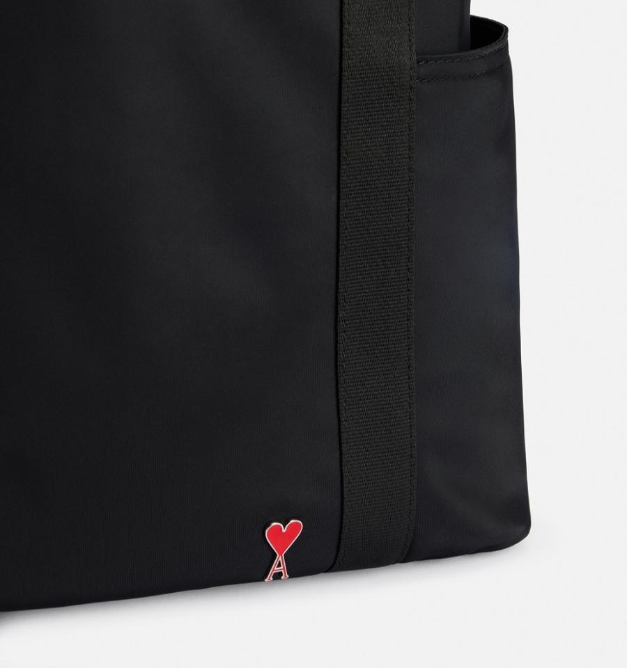 Black Ami Paris Ami de Coeur Hybrid Tote Backpacks | ami_IE481