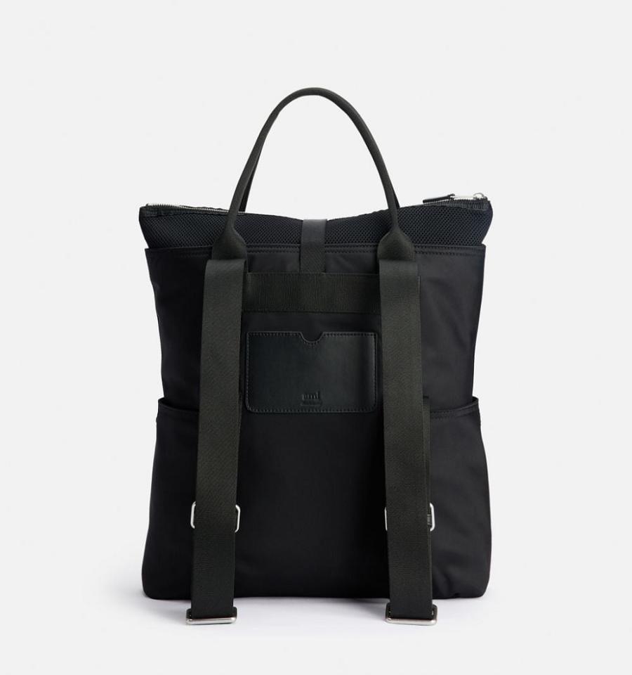 Black Ami Paris Ami de Coeur Hybrid Tote Backpacks | ami_IE481