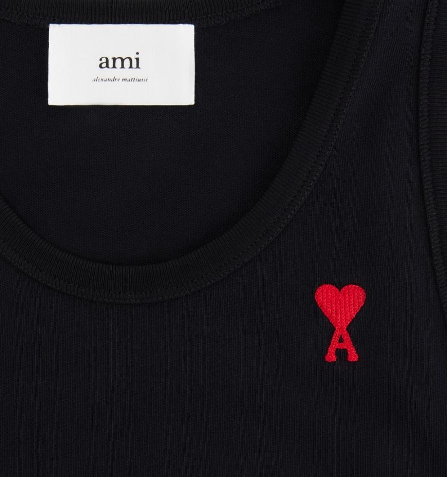 Black Ami Paris Ami de Coeur Tanks | ami_IE153