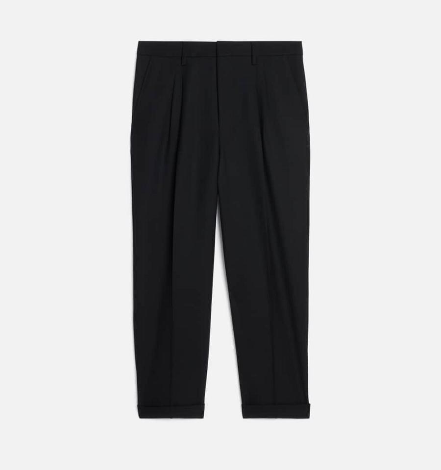 Black Ami Paris Carott Fit Pants | ami_IE364