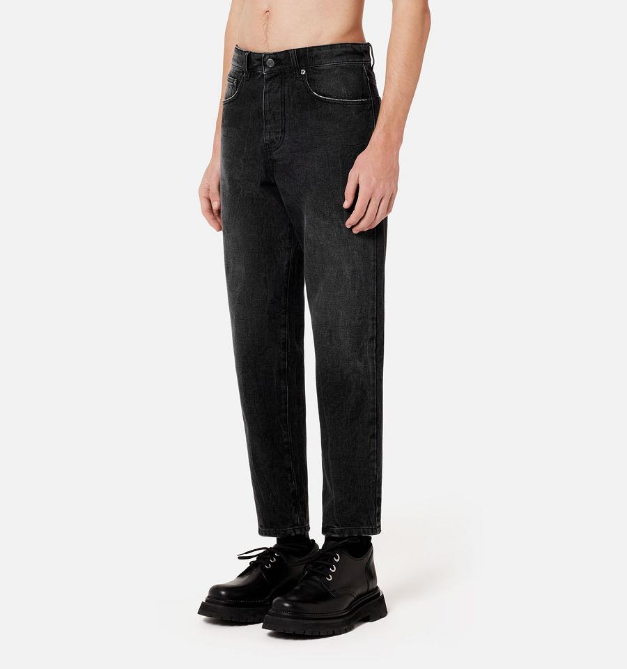 Black Ami Paris Tapered Fit Jeans | ami_IE595