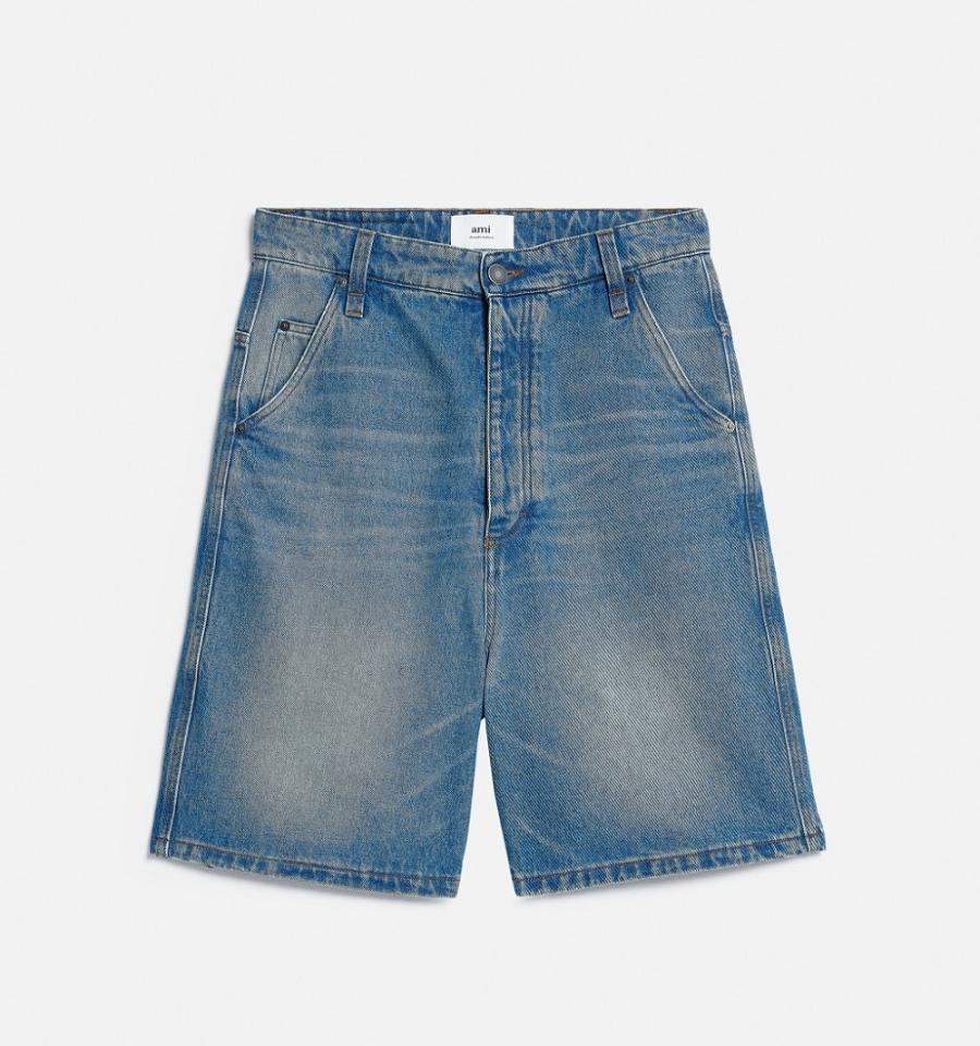 Blue Ami Paris Alex Fit Shorts | ami_IE116