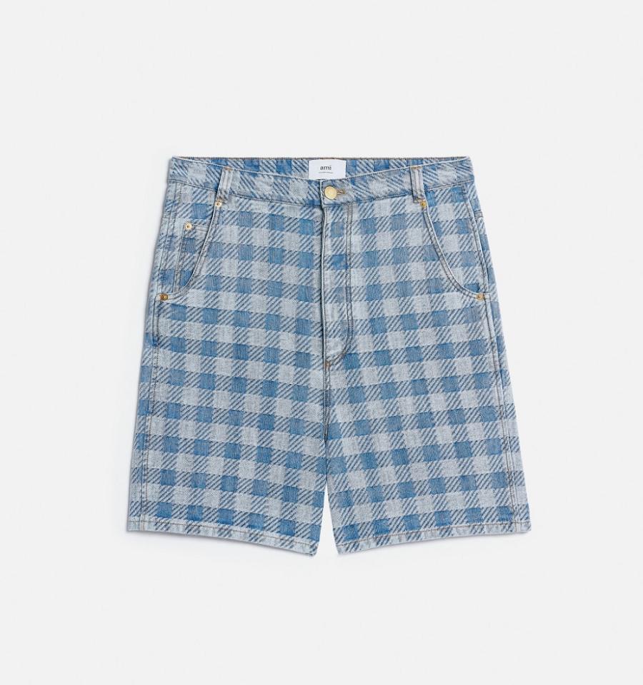 Blue Ami Paris Alex Fit Shorts | ami_IE545