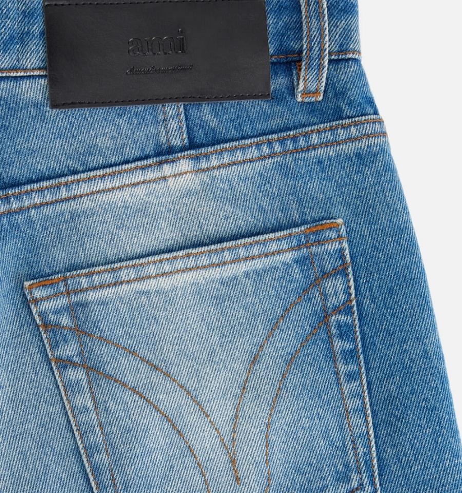 Blue Ami Paris Flare Fit Jeans | ami_IE145