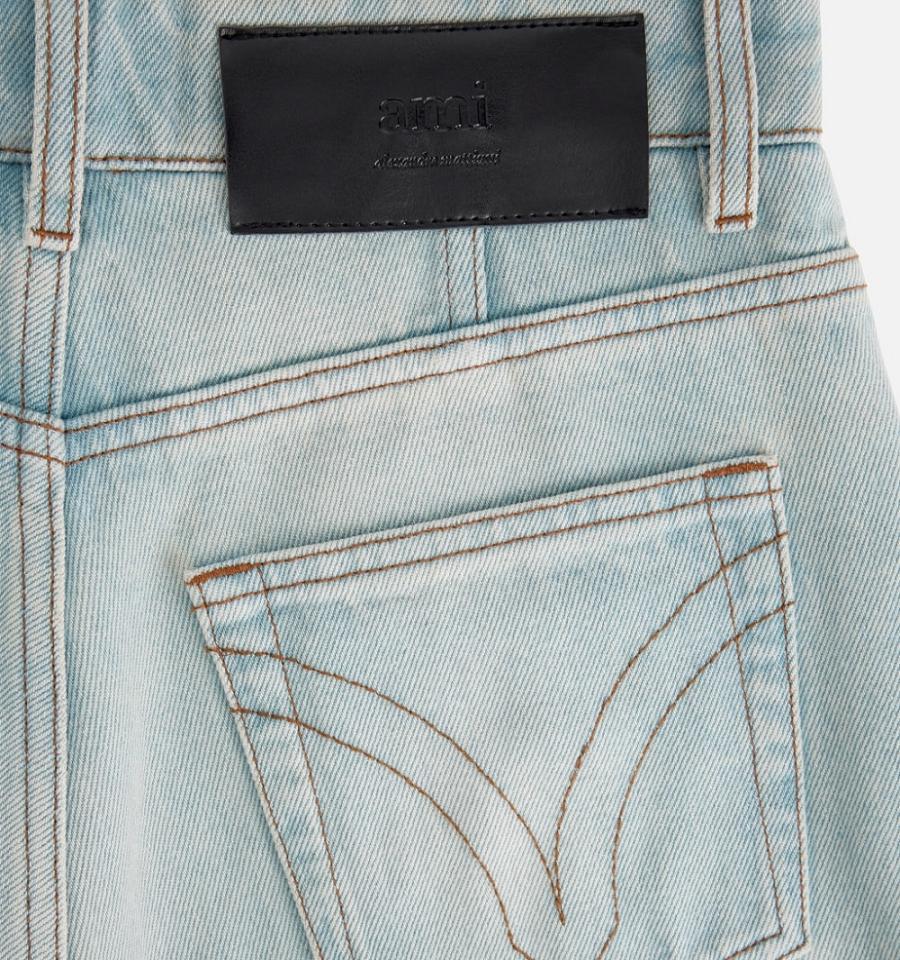 Blue Ami Paris Flare Fit Jeans | ami_IE295