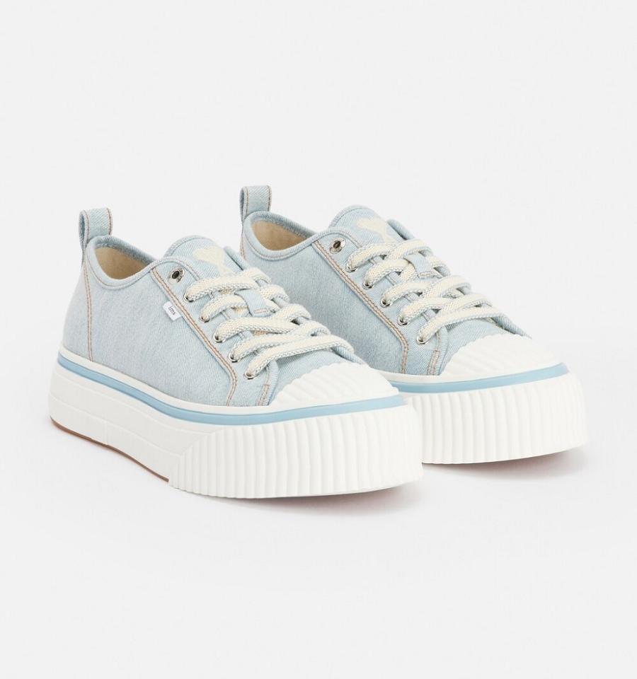 Blue Ami Paris Low Top Ami 1980 Sneakers | ami_IE106