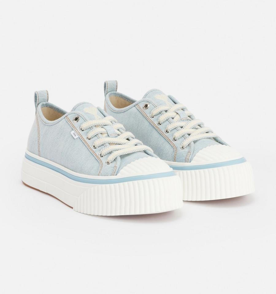 Blue Ami Paris Low Top Ami 1980 Sneakers | ami_IE226