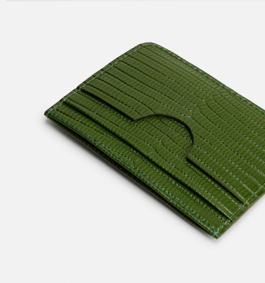 Green Ami Paris Card Holder Card Case | ami_IE350