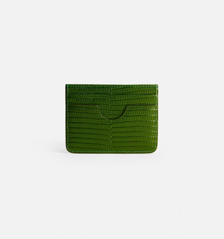 Green Ami Paris Card Holder Card Case | ami_IE350