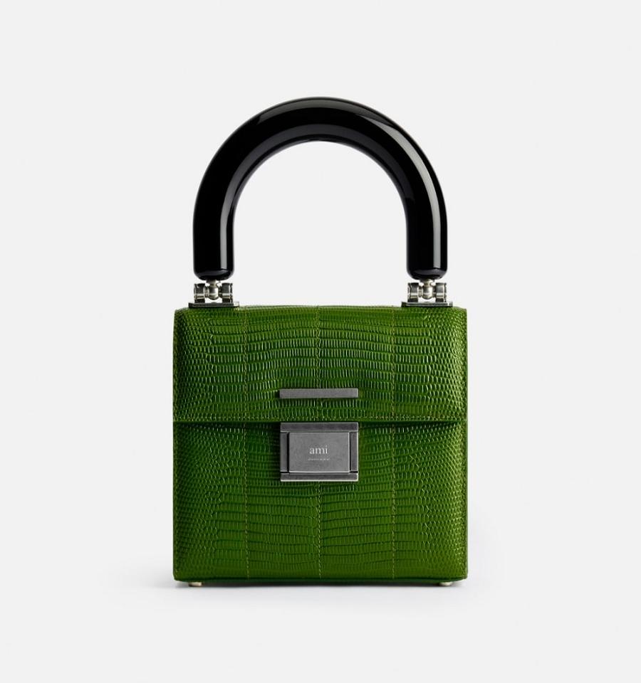 Green Ami Paris Mini Deja Vu Bags | ami_IE216