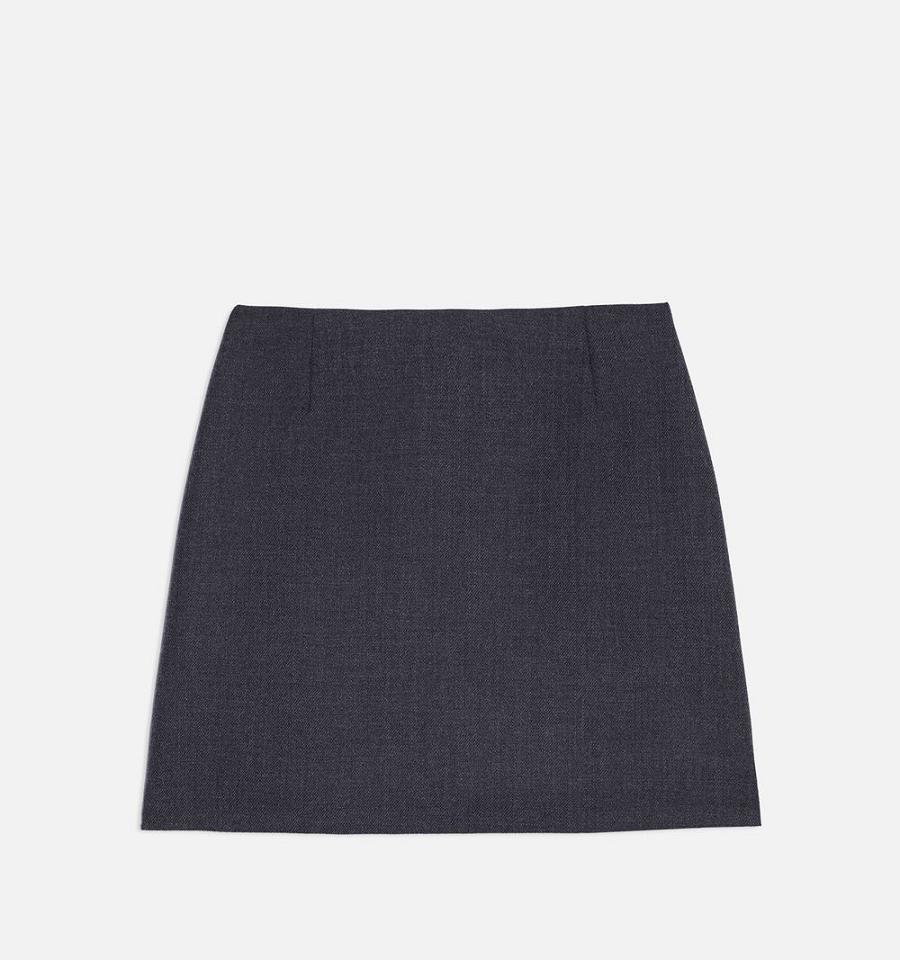 Grey Ami Paris Mini Skirts | ami_IE523