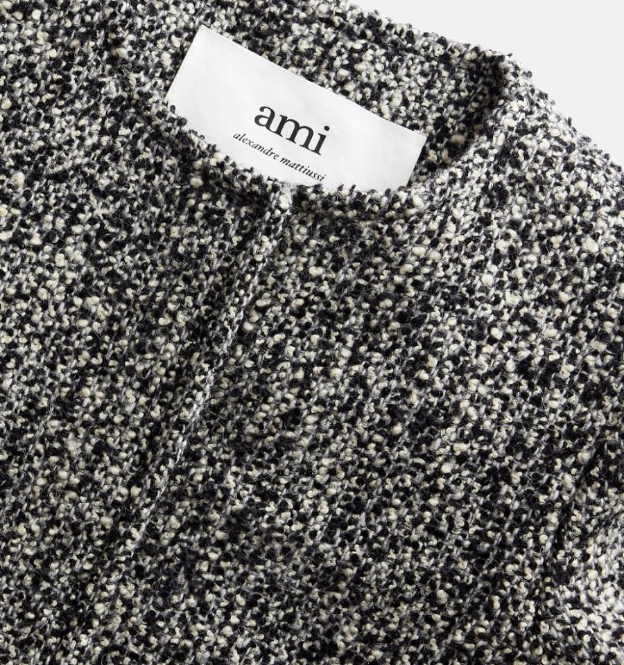 Grey Ami Paris Short Jackets | ami_IE551