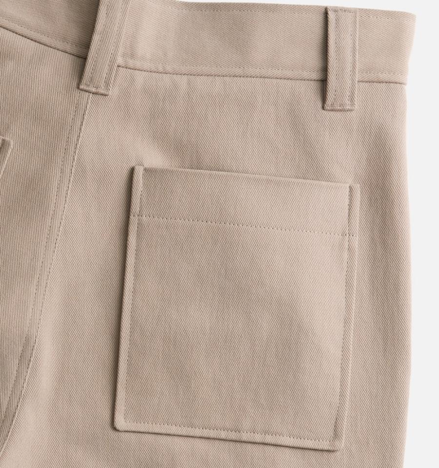 Khaki Ami Paris With Elasticated Ankles Cargo Pants | ami_IE274