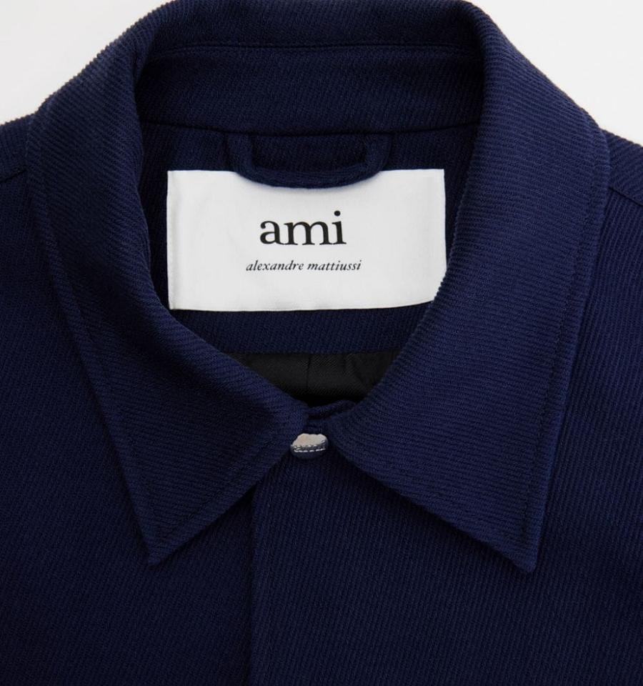 Navy Ami Paris Buttoned Jackets | ami_IE564