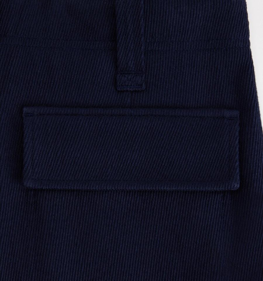 Navy Ami Paris Cargo Cargo Pants | ami_IE622