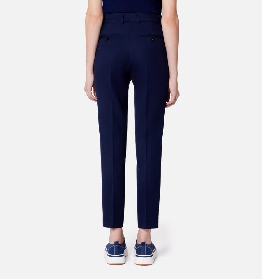 Navy Ami Paris Cigarette Fit Pants | ami_IE515