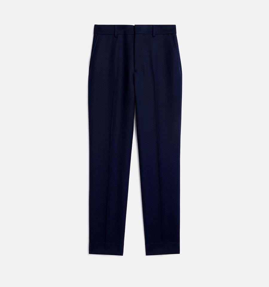 Navy Ami Paris Cigarette Fit Pants | ami_IE515