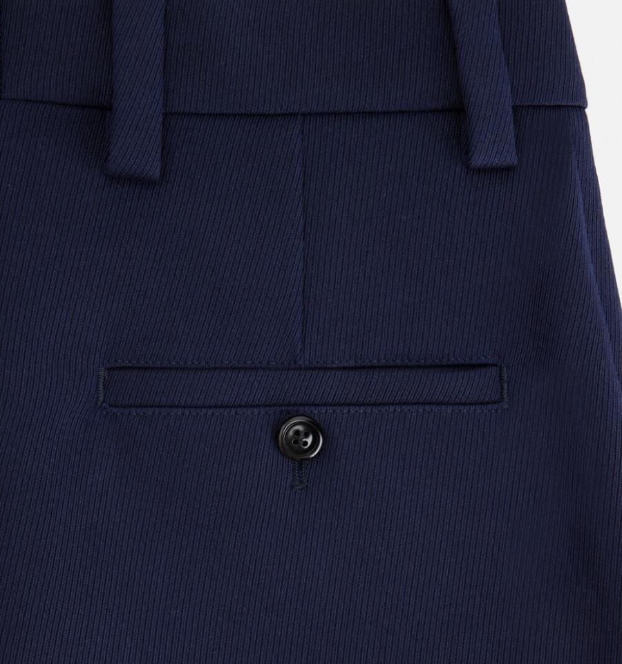 Navy Ami Paris Straight Fit Suits | ami_IE410