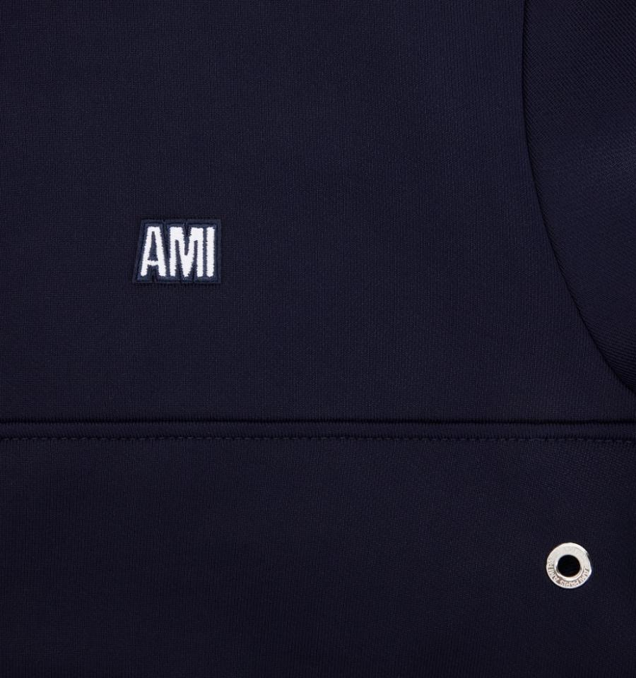 Navy Ami Paris Sweatshirt Fly Sweatshirts | ami_IE600