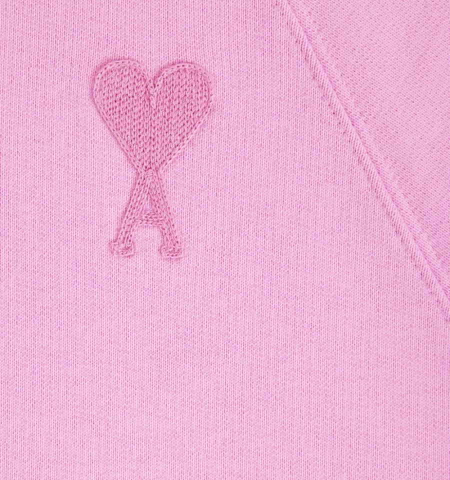 Pink Ami Paris Ami de Coeur Hoodies | ami_IE291