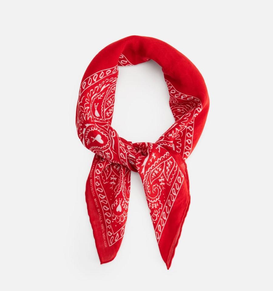 Red Ami Paris Scarves | ami_IE225