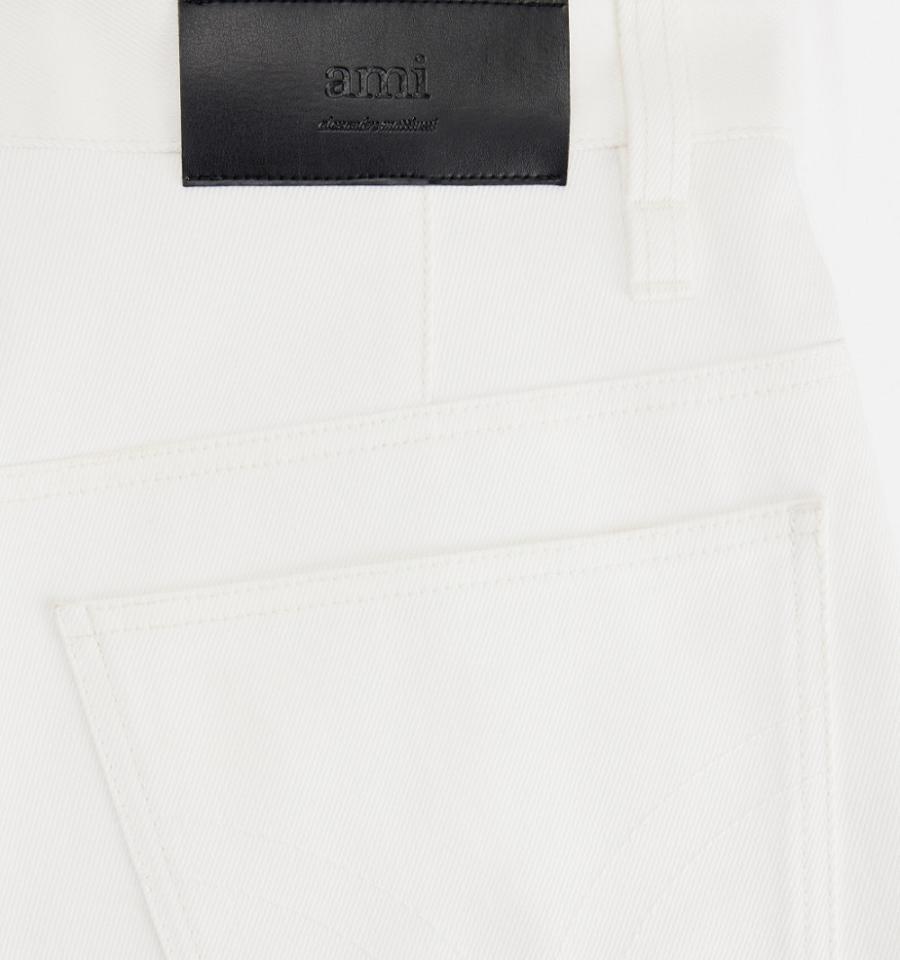 White Ami Paris Alex Fit Denim | ami_IE327