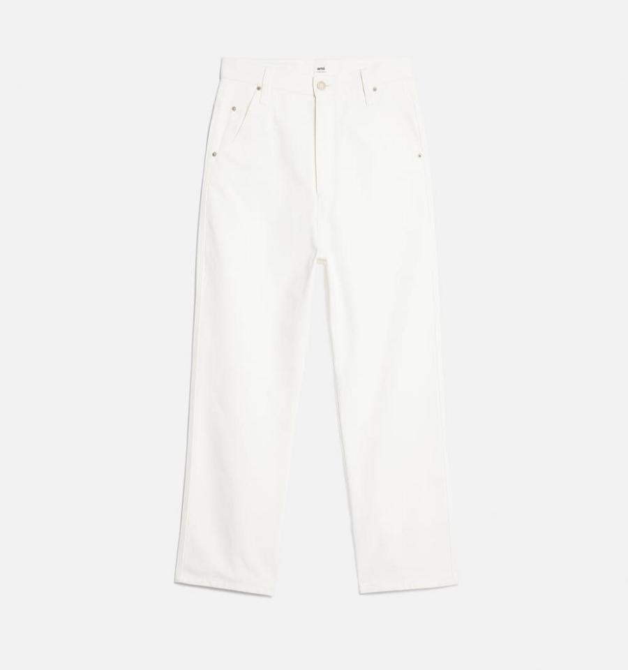 White Ami Paris Alex Fit Denim | ami_IE327