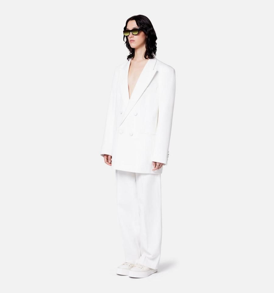 White Ami Paris Double Breasted Suits | ami_IE268