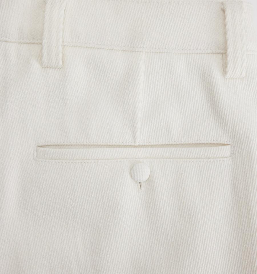 White Ami Paris Large Fit Pants | ami_IE183