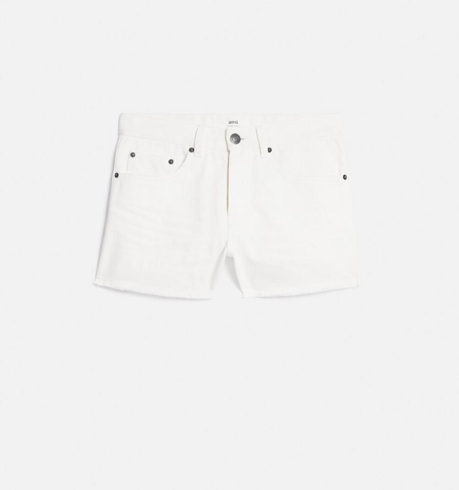 White Ami Paris Straight Fit Denim | ami_IE233